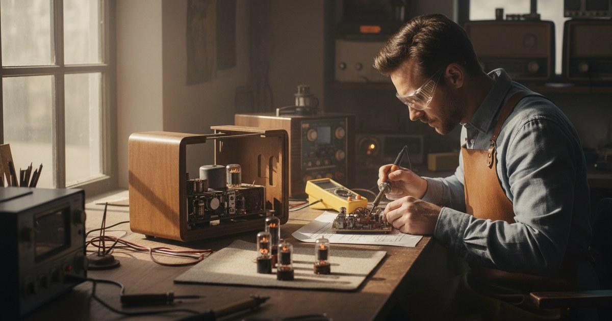 Restauration d&rsquo;un récepteur à lampes des années 50