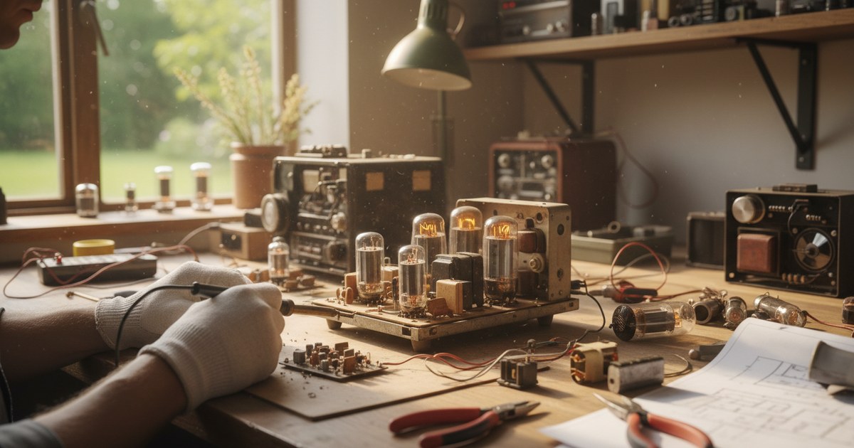 Restauration d&rsquo;un récepteur à lampes des années 50